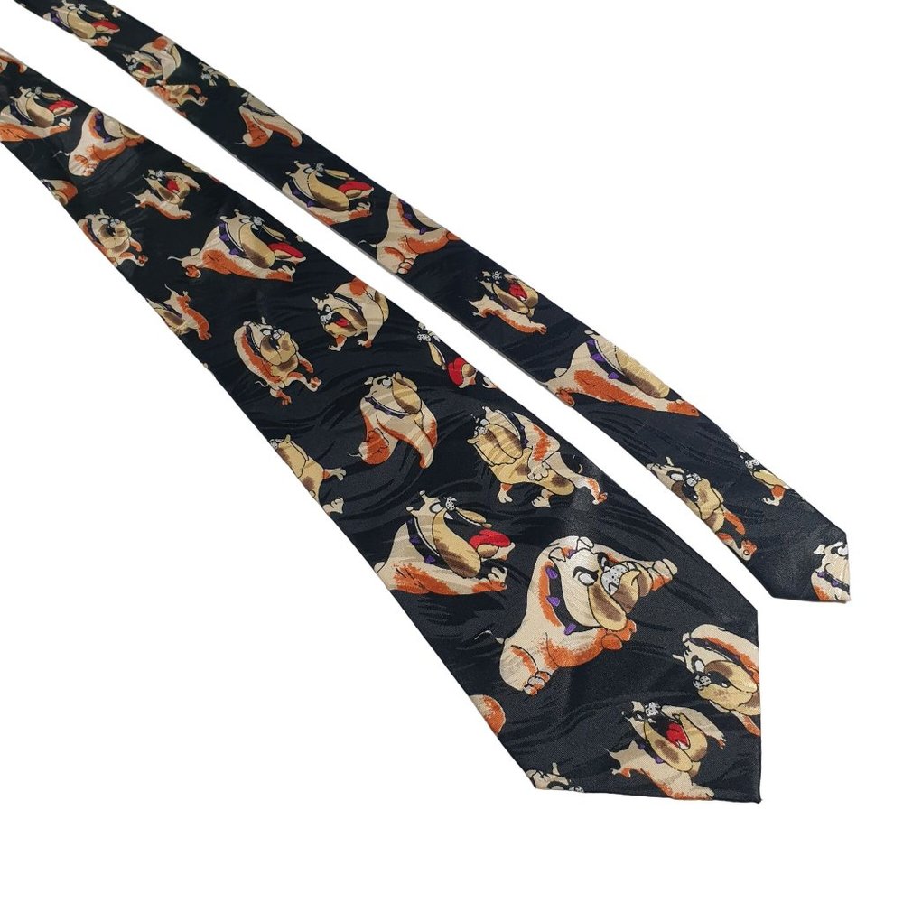 Roberto Cellini English Bulldog Mens Novelty Necktie Accessory Office Work Gift
